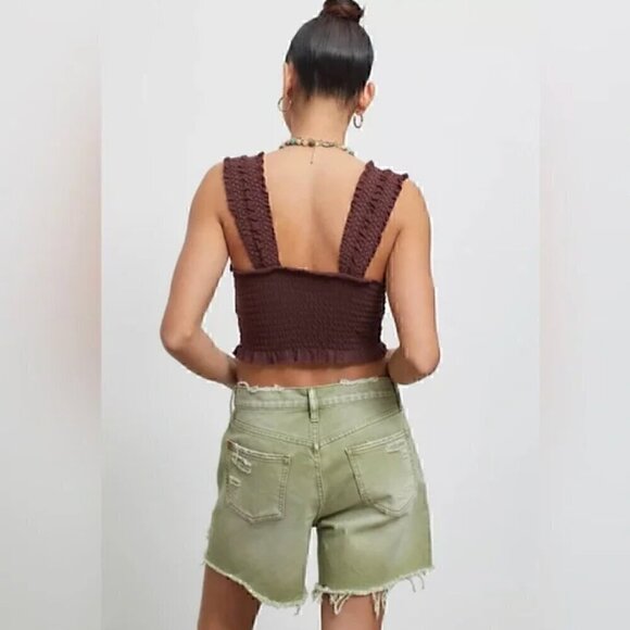 NWT Urban Outfitters | BDG Dropped Waist Distressed Destroy Denim Short - Picture 2 of 13